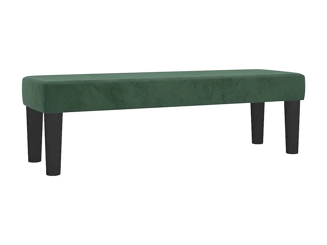 Sommier à lattes de lit et matelas Vert foncé 140x200cm Velours