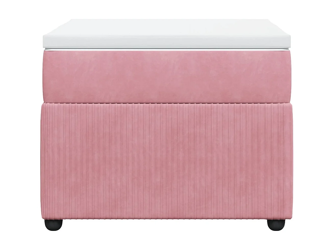 Sommier à lattes de lit et matelas Rose 80x200 cm Velours