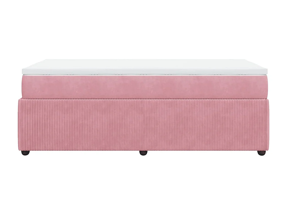 Sommier à lattes de lit et matelas Rose 80x200 cm Velours