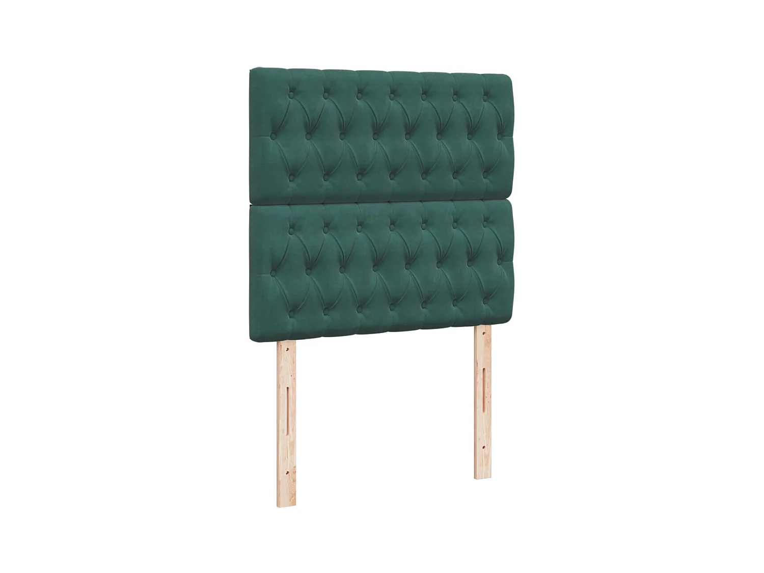 Cama com molas/colchão 80x200 cm veludo verde-escuro