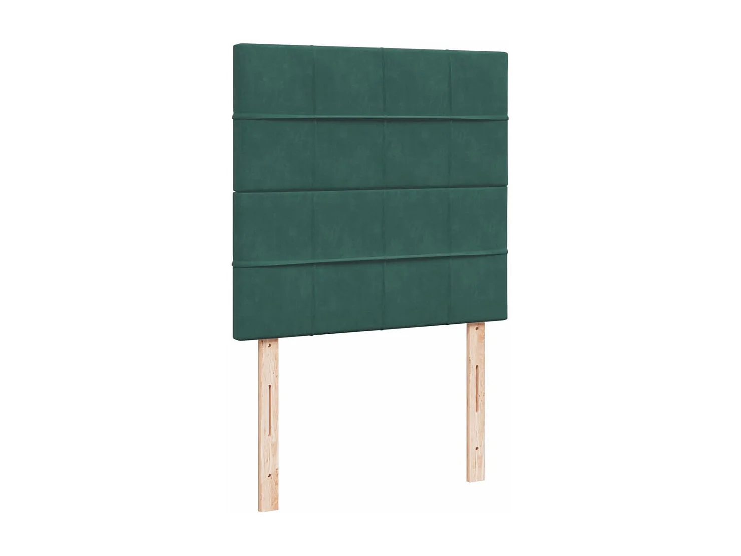 Boxspring met matras fluweel donkergroen 80x200 cm