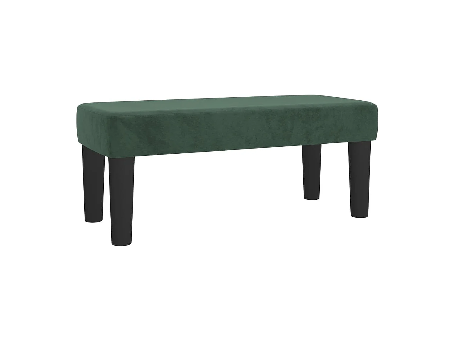 Sommier à lattes de lit et matelas Vert foncé 120x200cm Velours