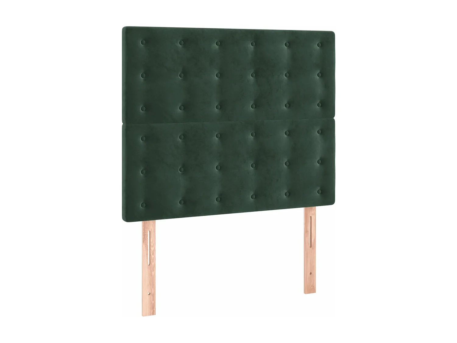 Cama box spring con colchón terciopelo verde oscuro 80x200 cm