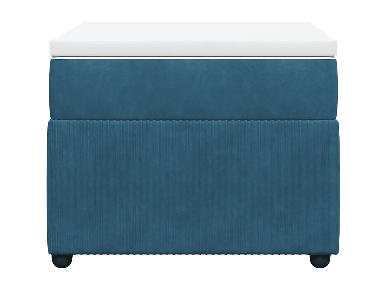 Sommier à lattes de lit et matelas Bleu foncé 80x200 cm Velours