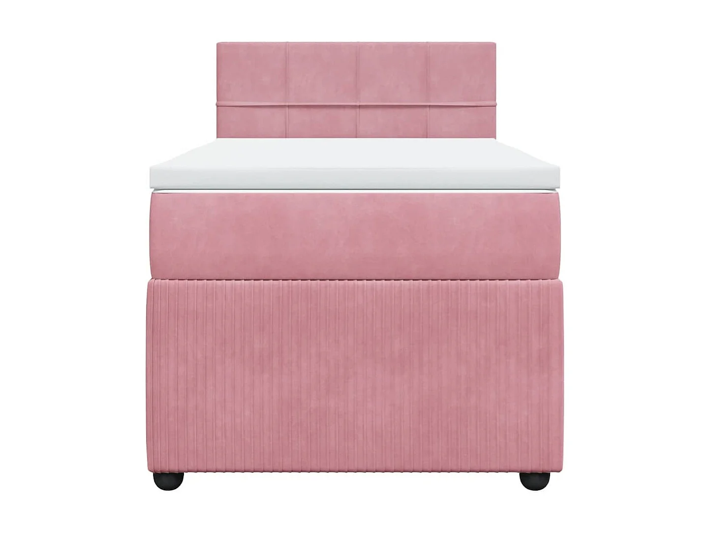 Sommier à lattes de lit et matelas Rose 80x200 cm Velours