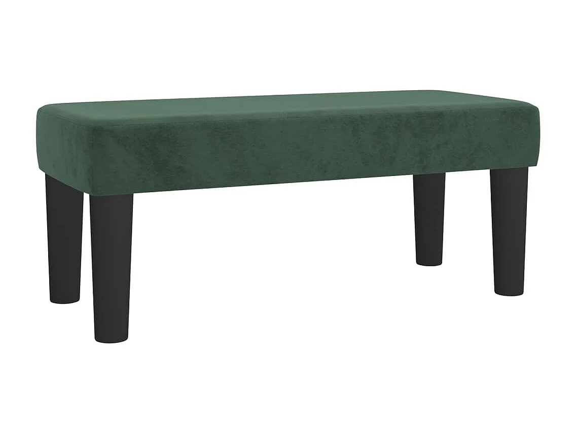 Boxspring met matras fluweel donkergroen 120x200 cm