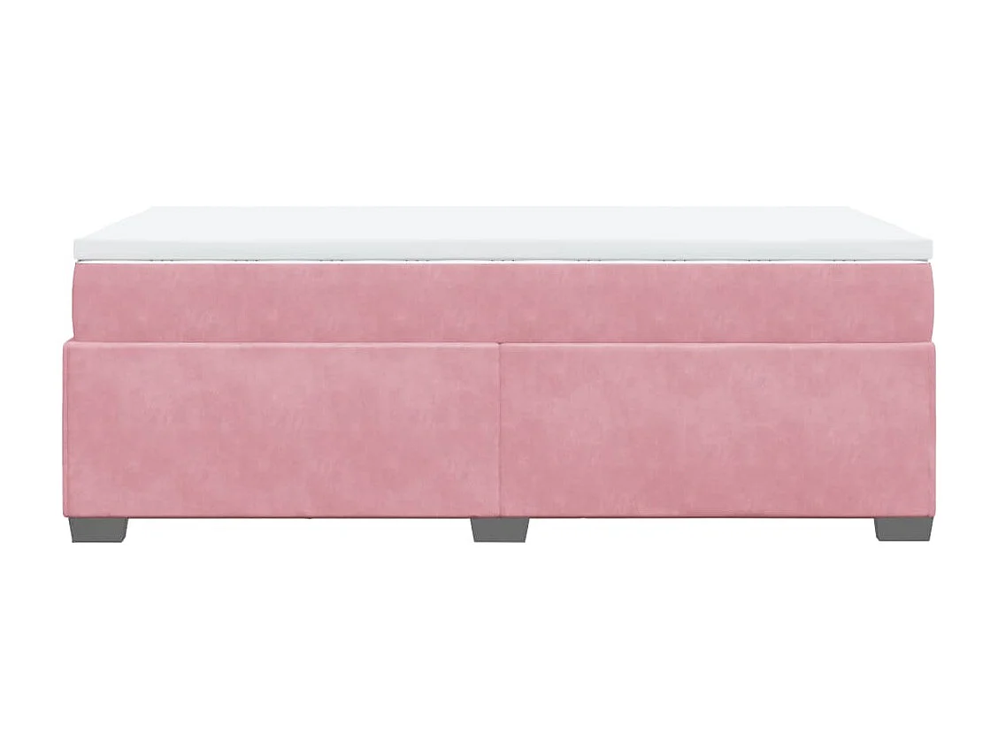 Sommier à lattes de lit et matelas Rose 80x200 cm Velours