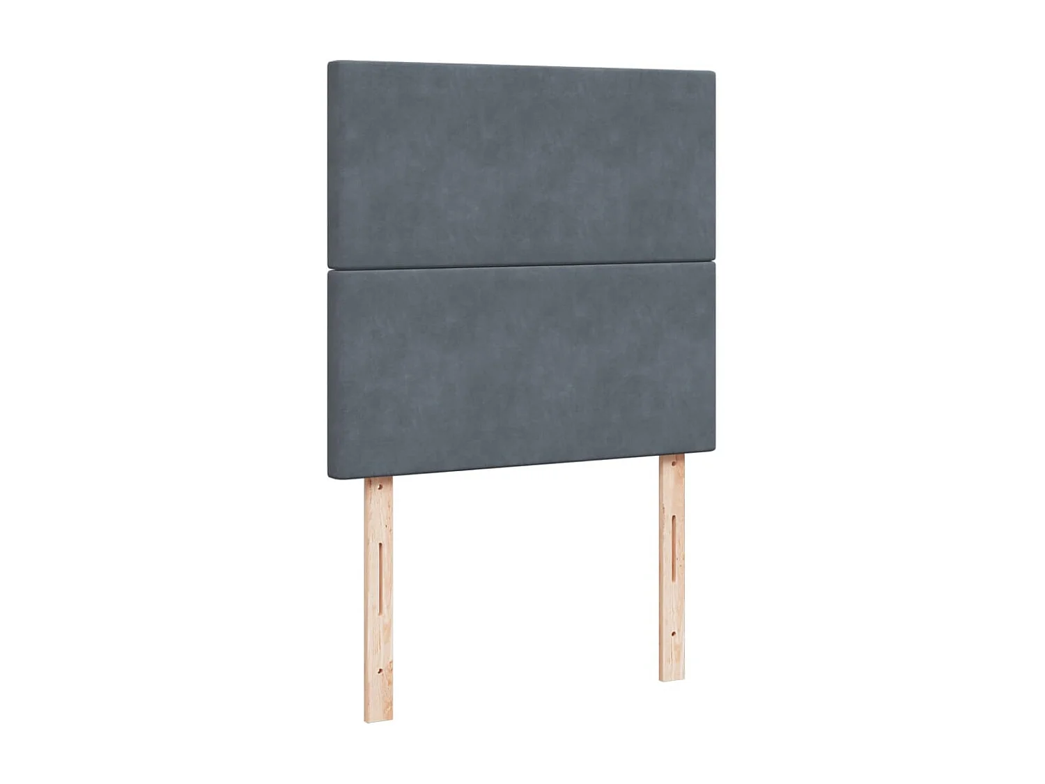 Boxspringbett mit Matratze Dunkelgrau 80x200 cm Samt