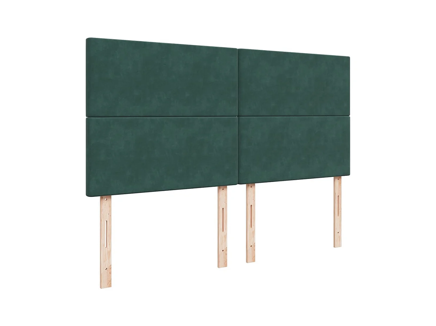 Sommier à lattes de lit et matelas Vert foncé 180x200cm Velours