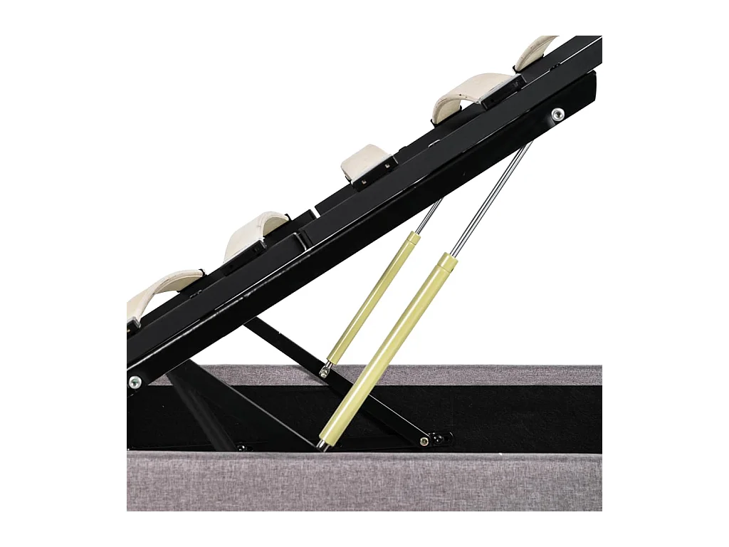 Giroletto con Contenitore Grigio Talpa in Tessuto 160x200 cm