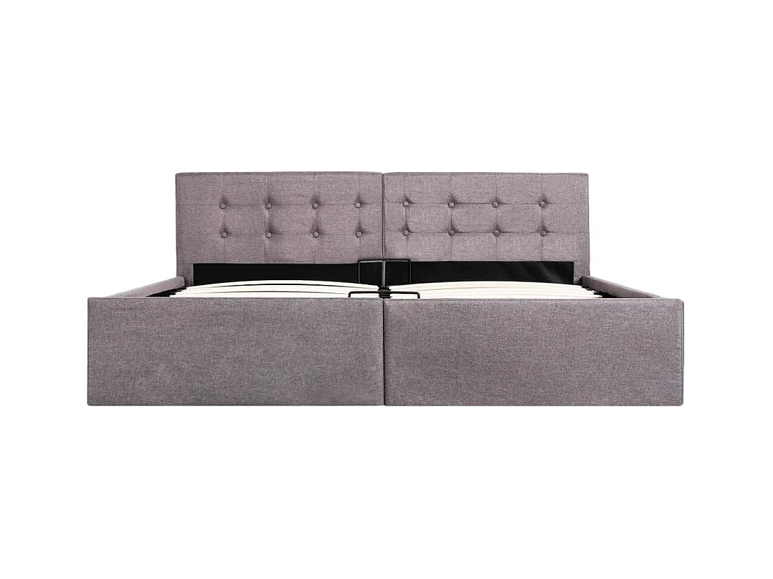 Cadre de lit à rangement hydraulique sans matelas 160x200 cm