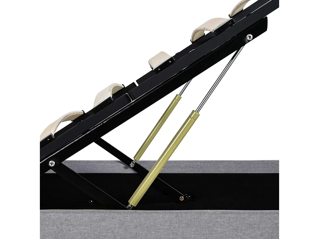 Cadre de lit à rangement hydraulique sans matelas 90x200 cm