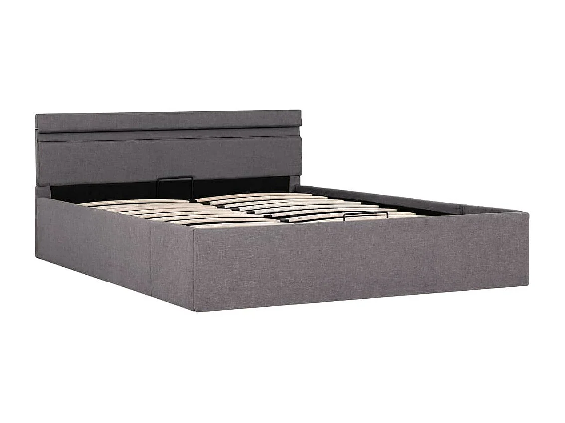 Cadre de lit à rangement hydraulique sans matelas 140x200 cm