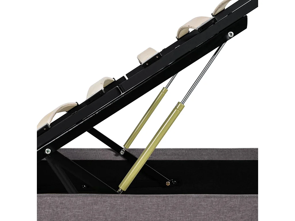 Cadre de lit à rangement hydraulique sans matelas 140x200 cm