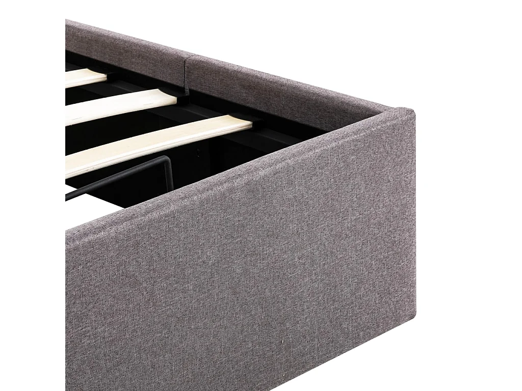 Cadre de lit à rangement hydraulique sans matelas 90x200 cm