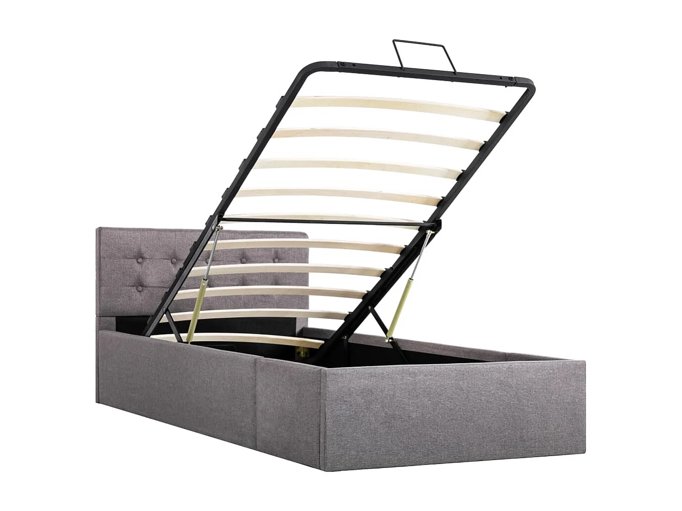 Cadre de lit à rangement hydraulique sans matelas 90x200 cm