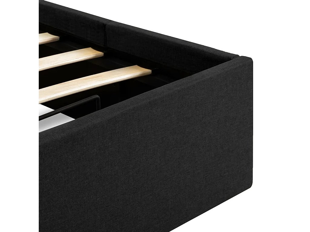 Cadre de lit à rangement hydraulique sans matelas 90x200 cm