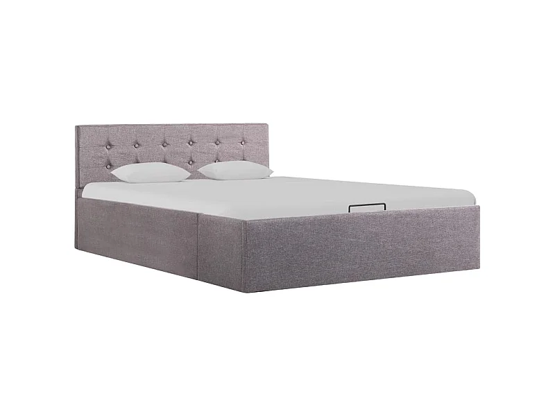 Cadre de lit à rangement hydraulique sans matelas 120x200 cm