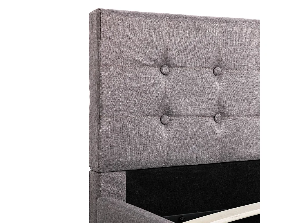 Cama canapé hidráulica almacenaje sin colchón taupe 120x200 cm