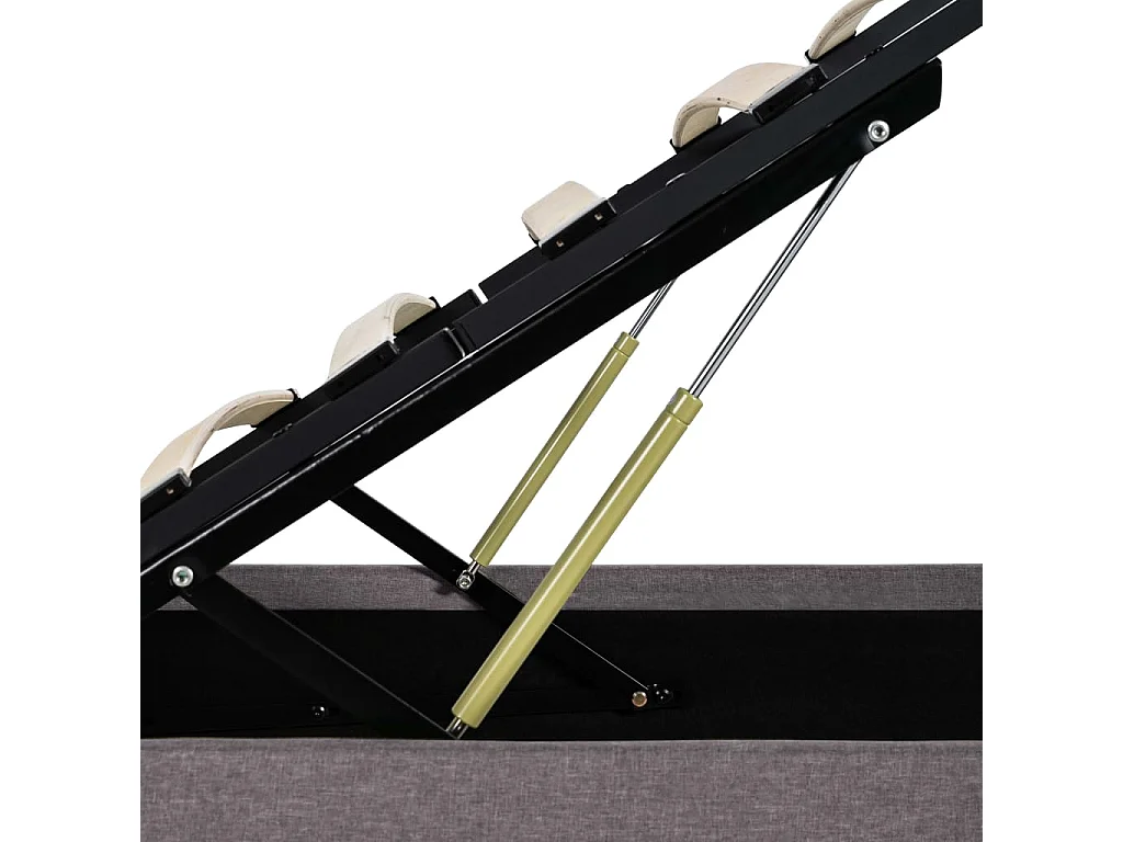 Cadre de lit à rangement hydraulique sans matelas 100x200 cm