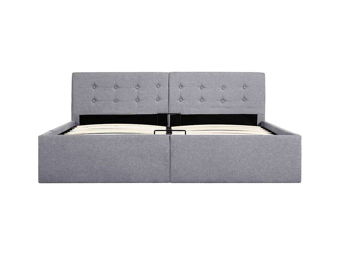 Cadre de lit à rangement hydraulique sans matelas 160x200 cm