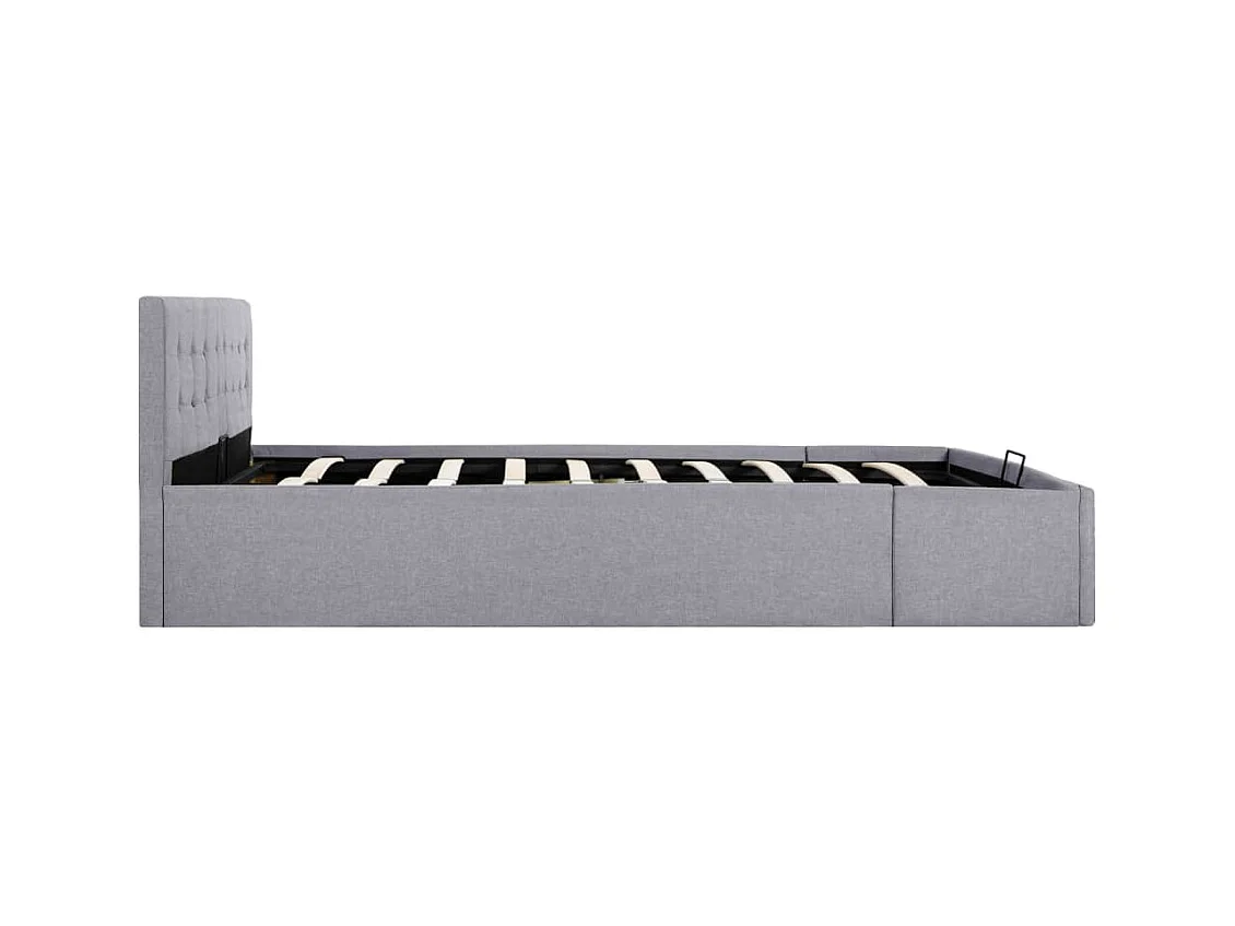 Cadre de lit à rangement hydraulique sans matelas 160x200 cm