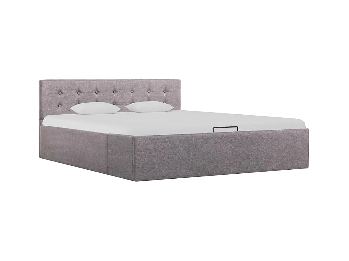Cadre de lit à rangement hydraulique sans matelas 140x200 cm
