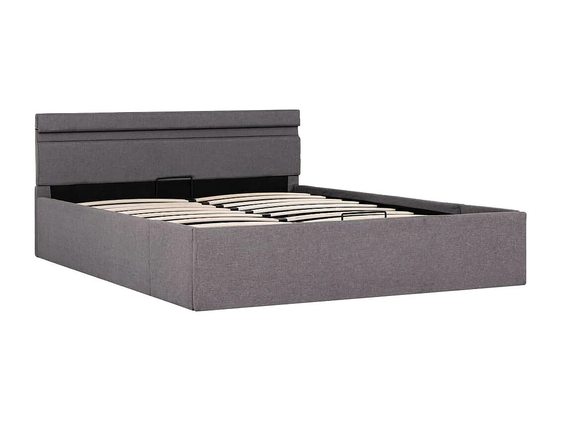 Cama canapé hidráulica almacenaje sin colchón taupe 120x200 cm