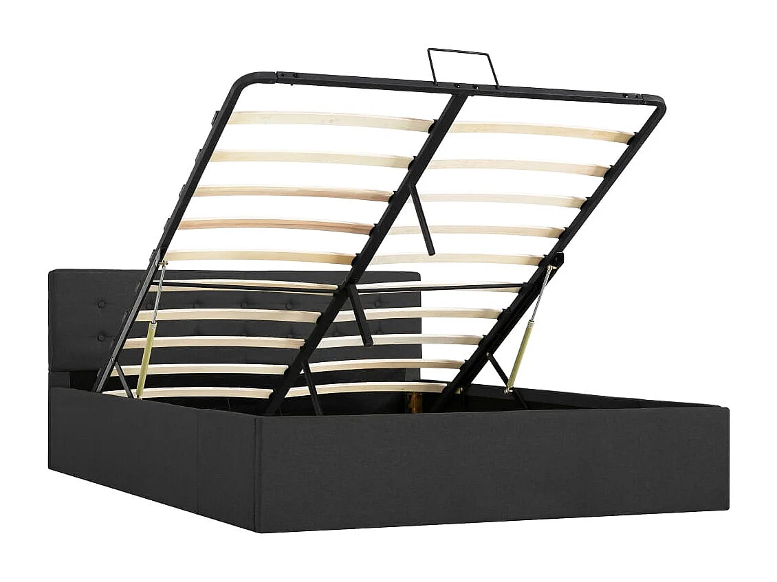 Cadre de lit à rangement hydraulique sans matelas 140x200 cm