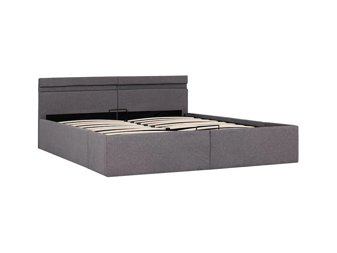 Cadre de lit à rangement hydraulique sans matelas 160x200 cm