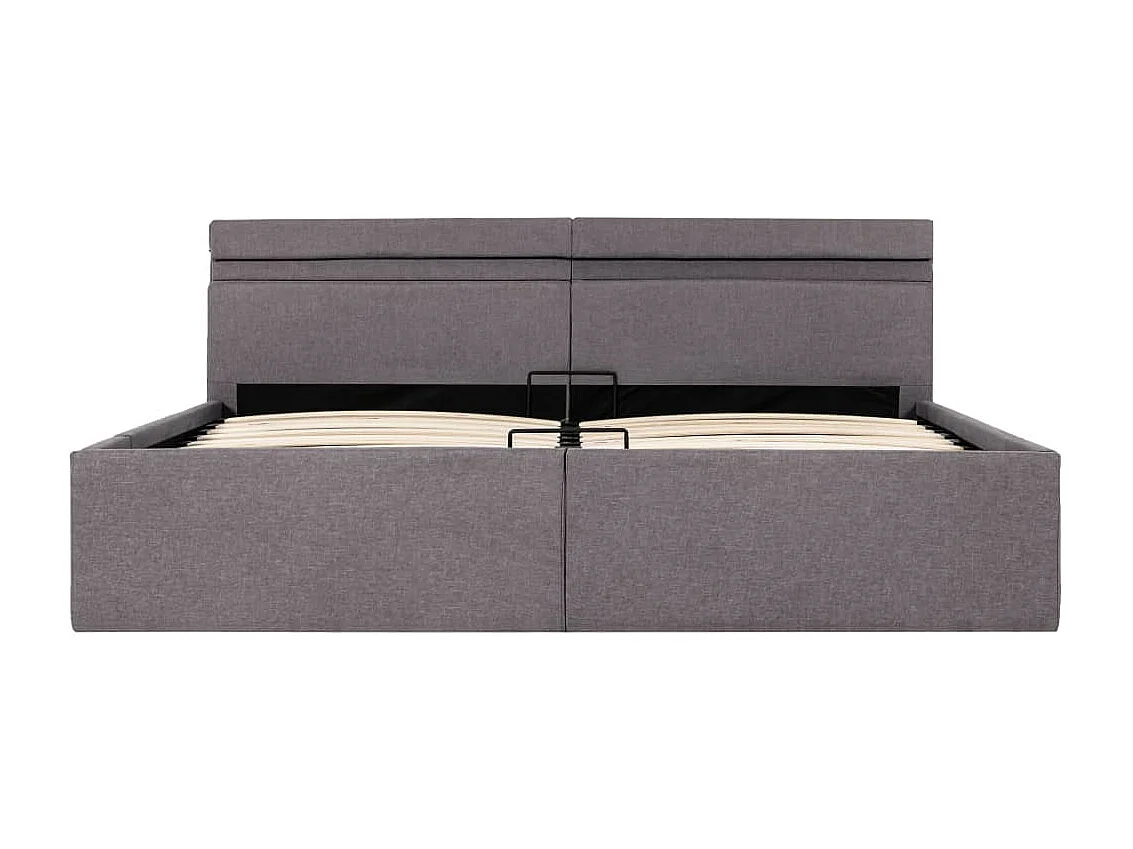 Cadre de lit à rangement hydraulique sans matelas 160x200 cm