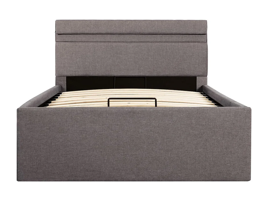 Cadre de lit à rangement hydraulique sans matelas 90x200 cm