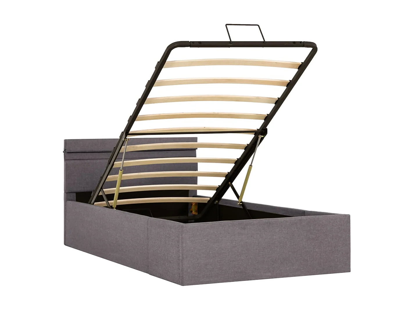 Cadre de lit à rangement hydraulique sans matelas 90x200 cm