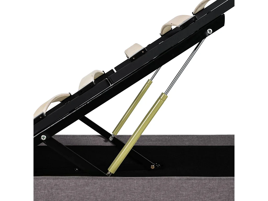 Cadre de lit à rangement hydraulique sans matelas 90x200 cm