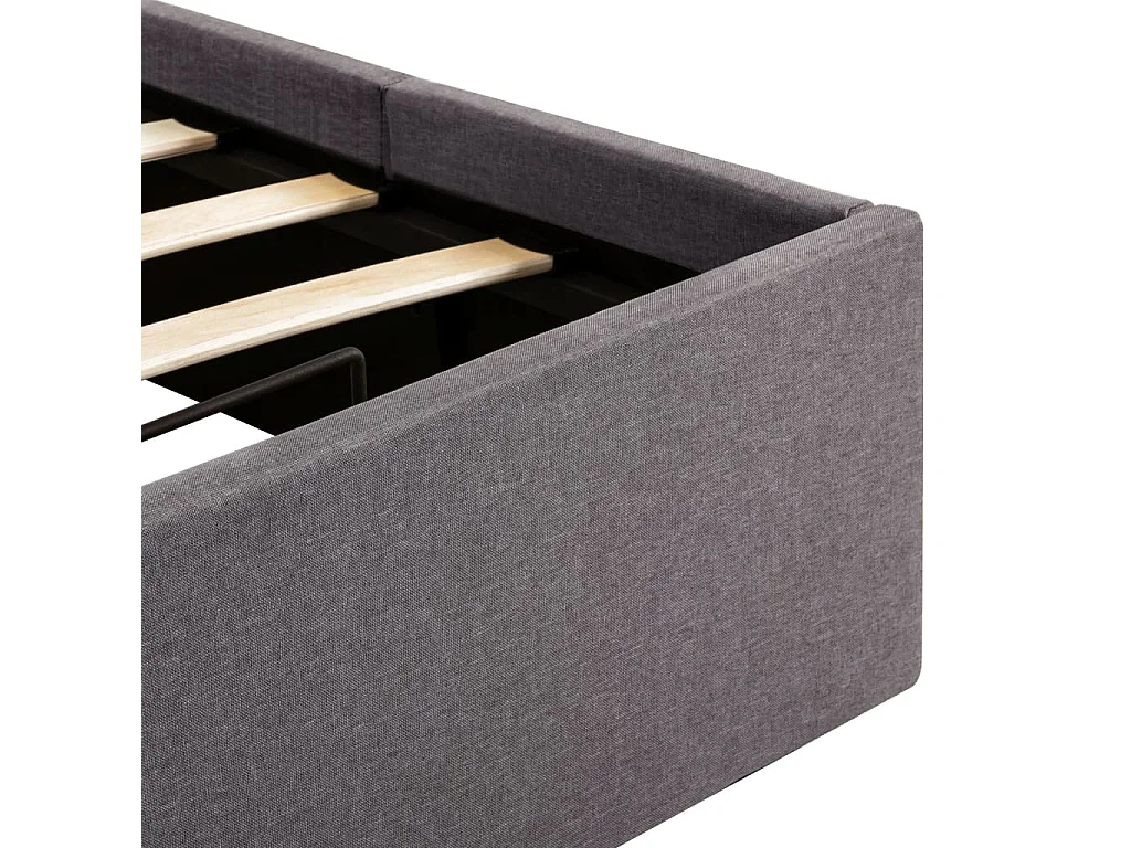 Cadre de lit à rangement hydraulique sans matelas 90x200 cm