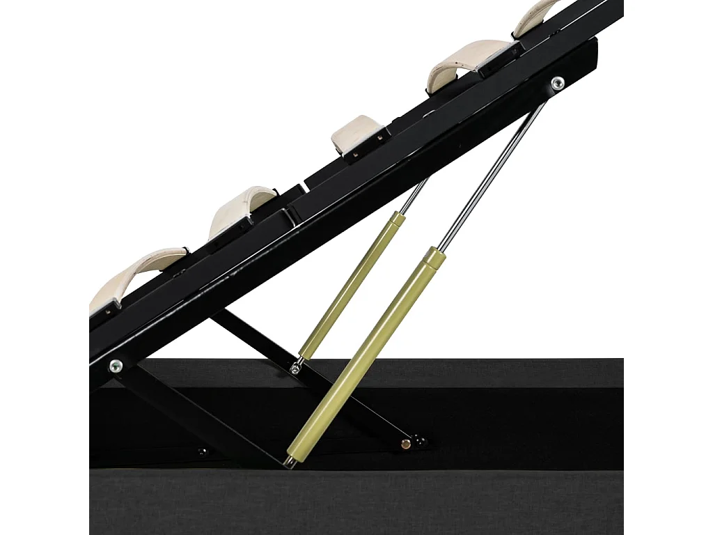 Cadre de lit à rangement hydraulique sans matelas 90x200 cm