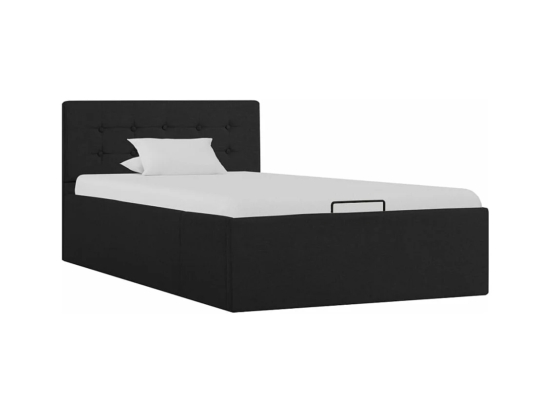 Cadre de lit à rangement hydraulique sans matelas 90x200 cm