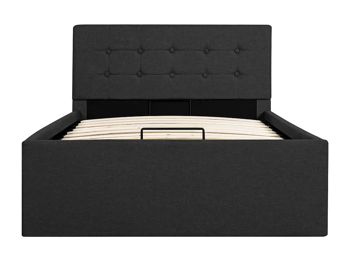 Cadre de lit à rangement hydraulique sans matelas 90x200 cm