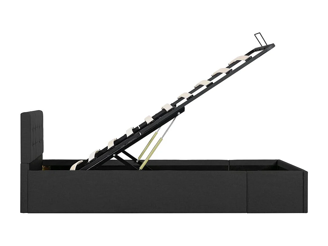 Cadre de lit à rangement hydraulique sans matelas 90x200 cm