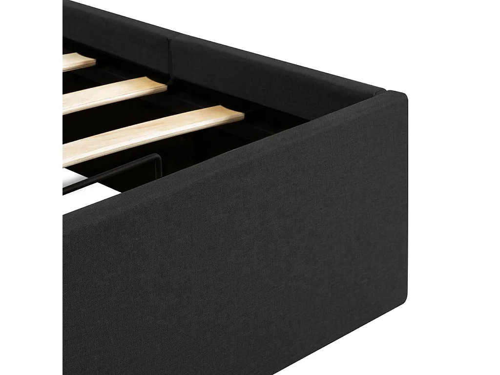 Cadre de lit à rangement hydraulique sans matelas 90x200 cm