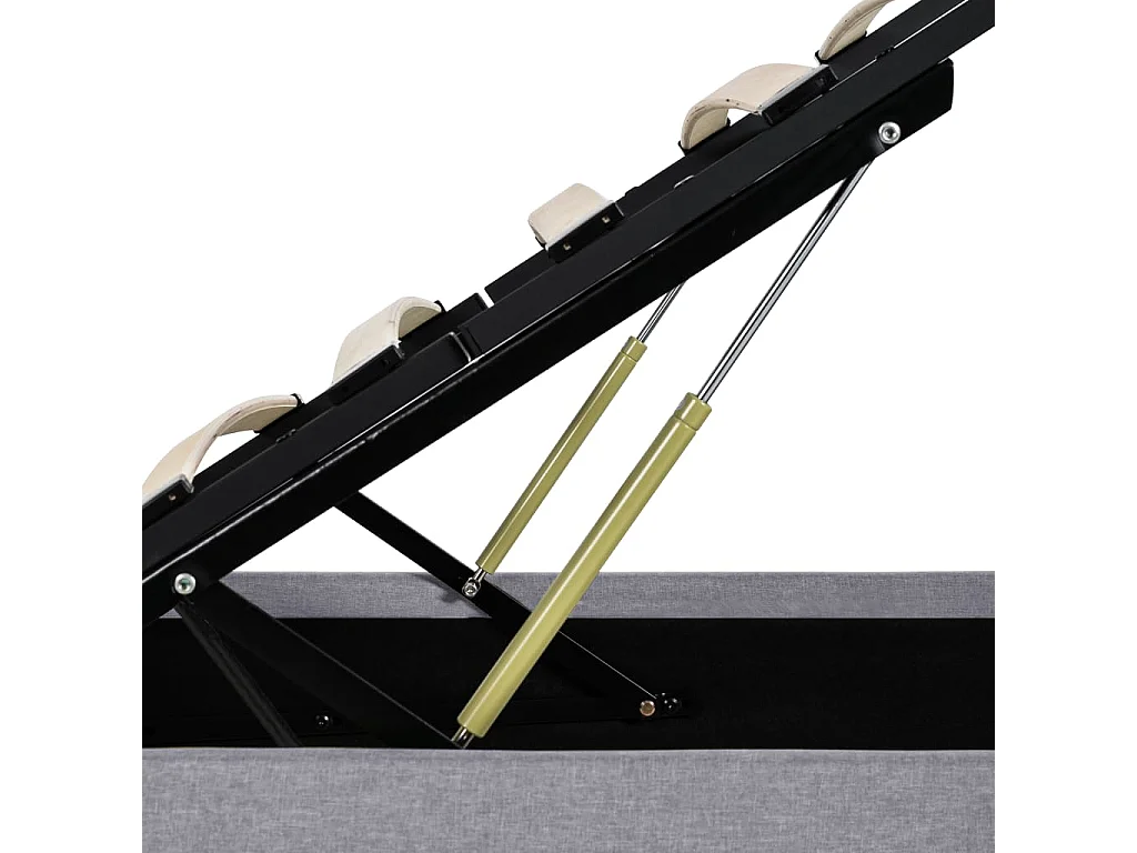 Cadre de lit à rangement hydraulique sans matelas 140x200 cm