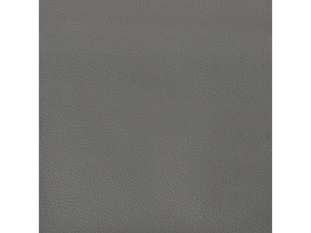 Cama box spring con colchón LED cuero sintético gris 120x190 cm