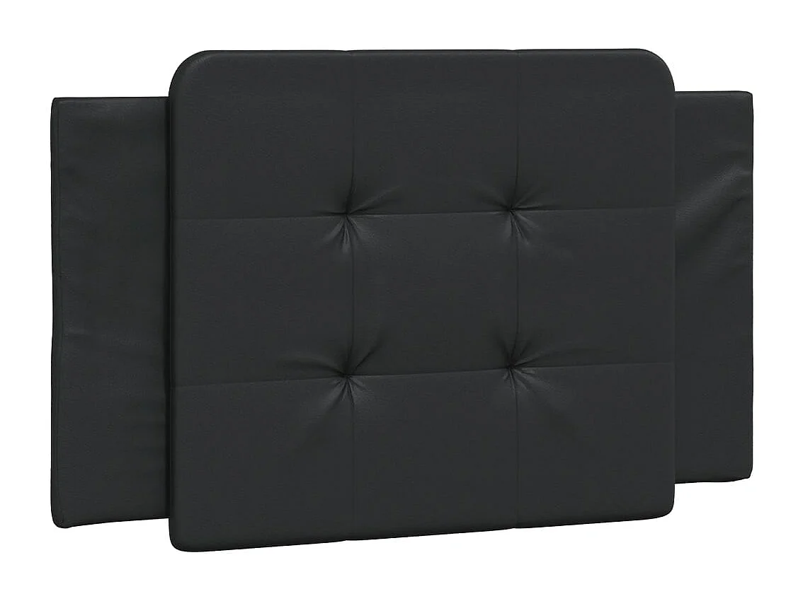Cadre de lit avec LED sans matelas noir 90x190 cm