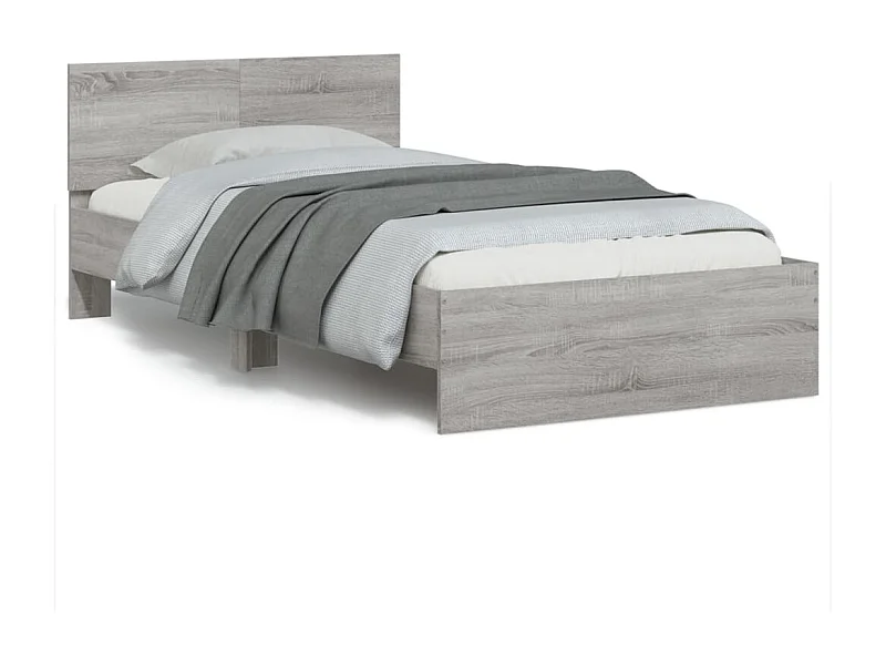 Cadre de lit sans matelas avec lumières LED 100x200 cm