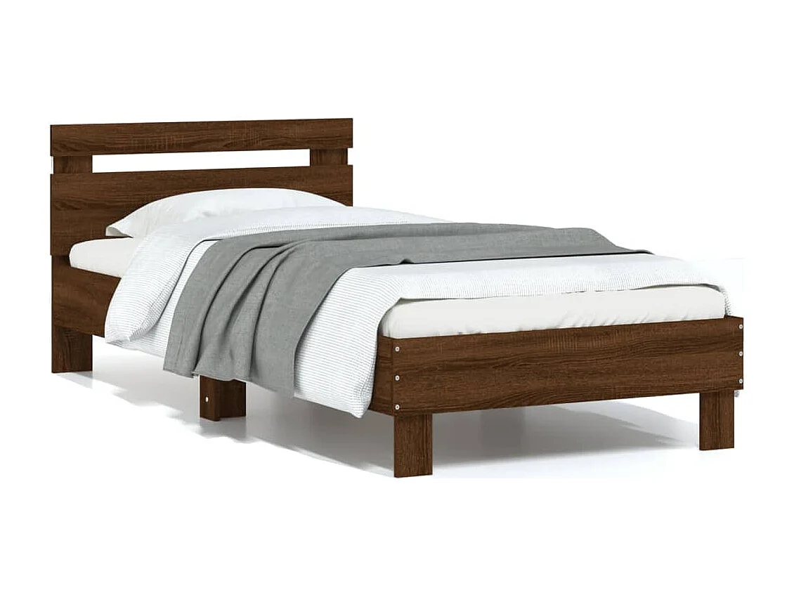 Cadre de lit sans matelas avec lumières LED 75x190 cm