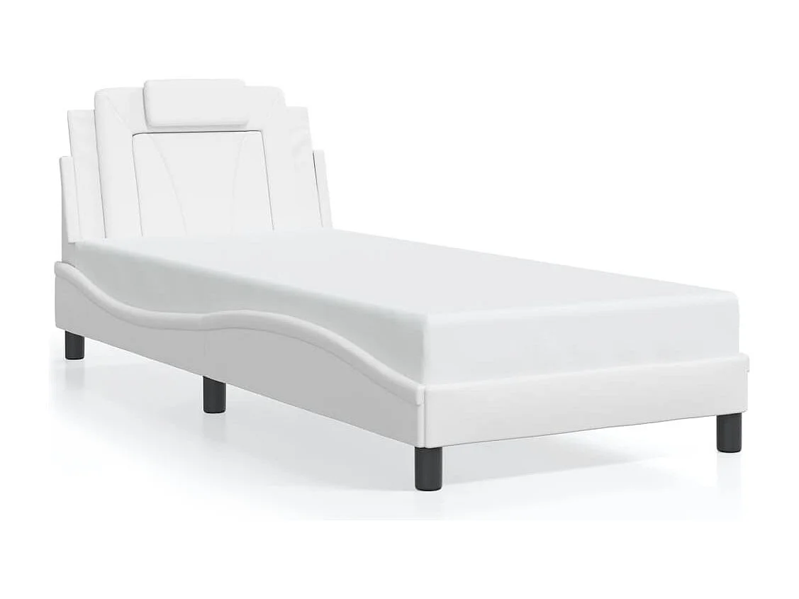 Giroletto con Luci LED Bianco 80x200 cm in Similpelle