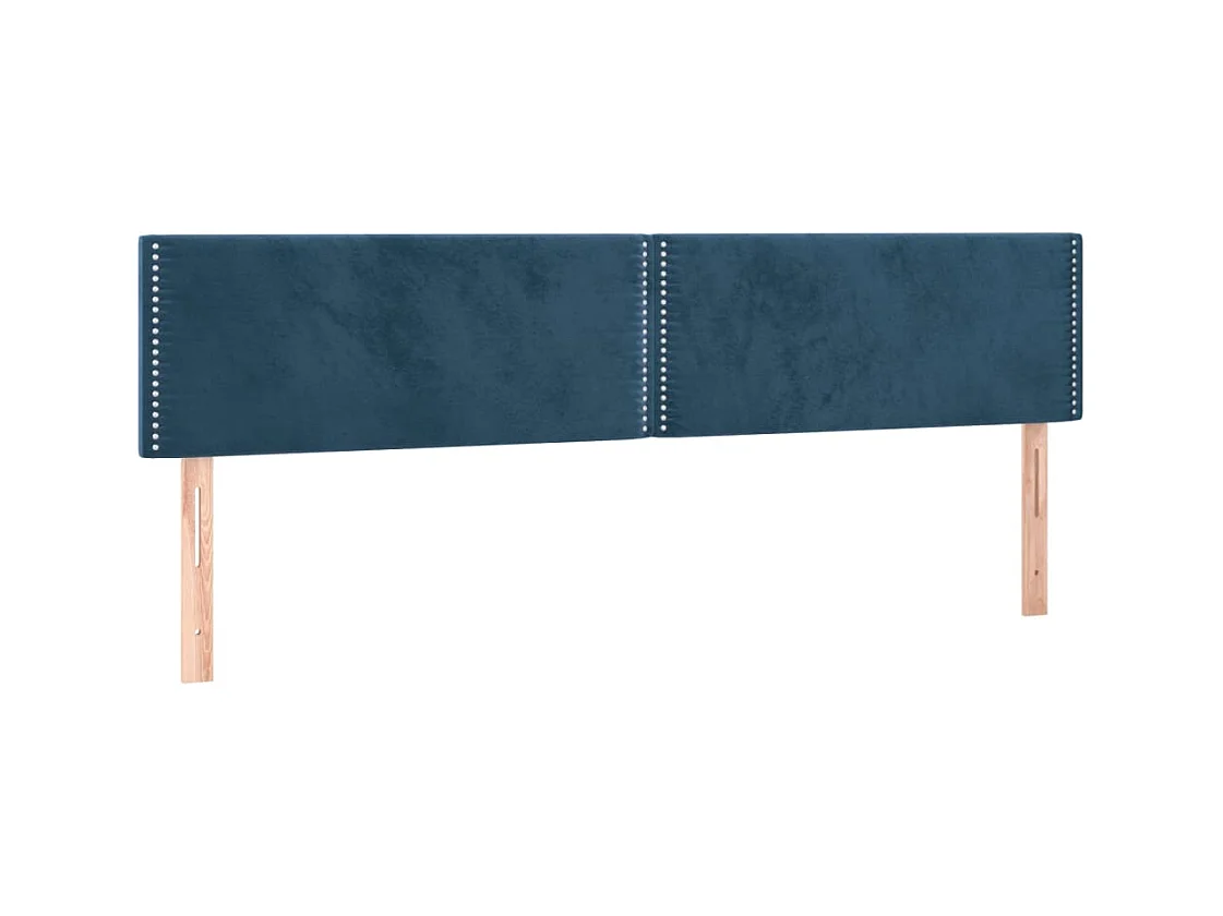 Sommier à lattes de lit avec matelas LED Bleu foncé 160x200 cm