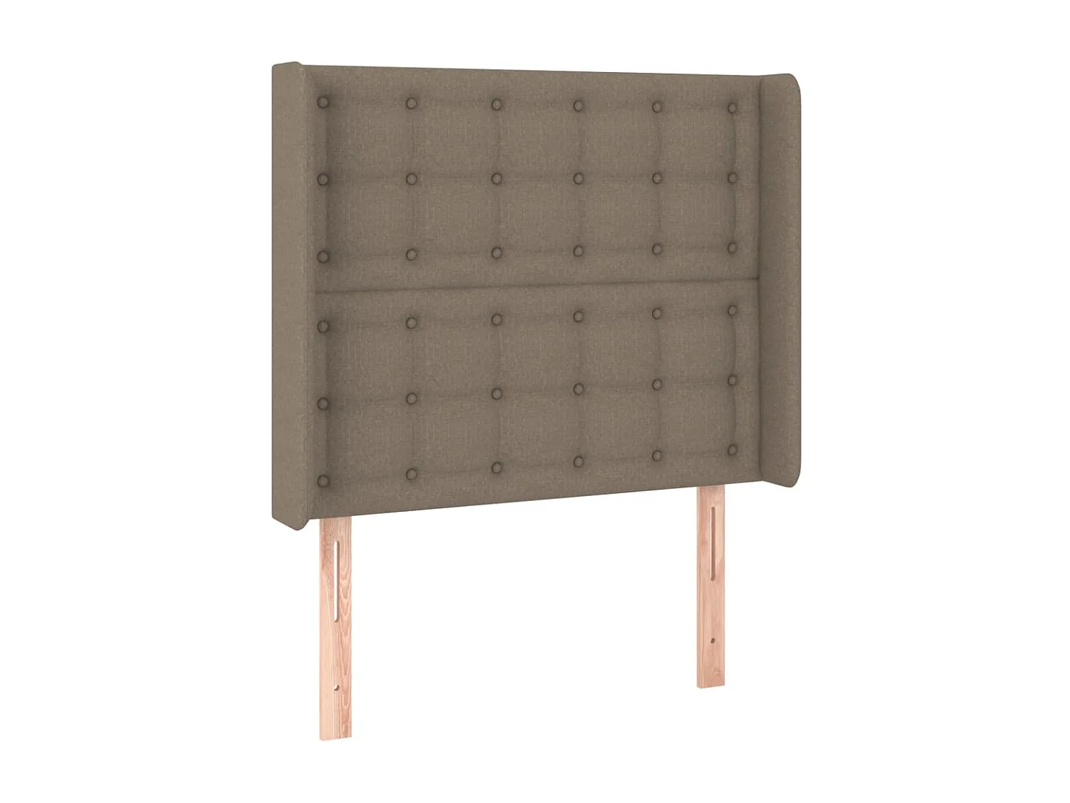 Sommier à lattes de lit matelas et LED Taupe 90x190 cm Tissu