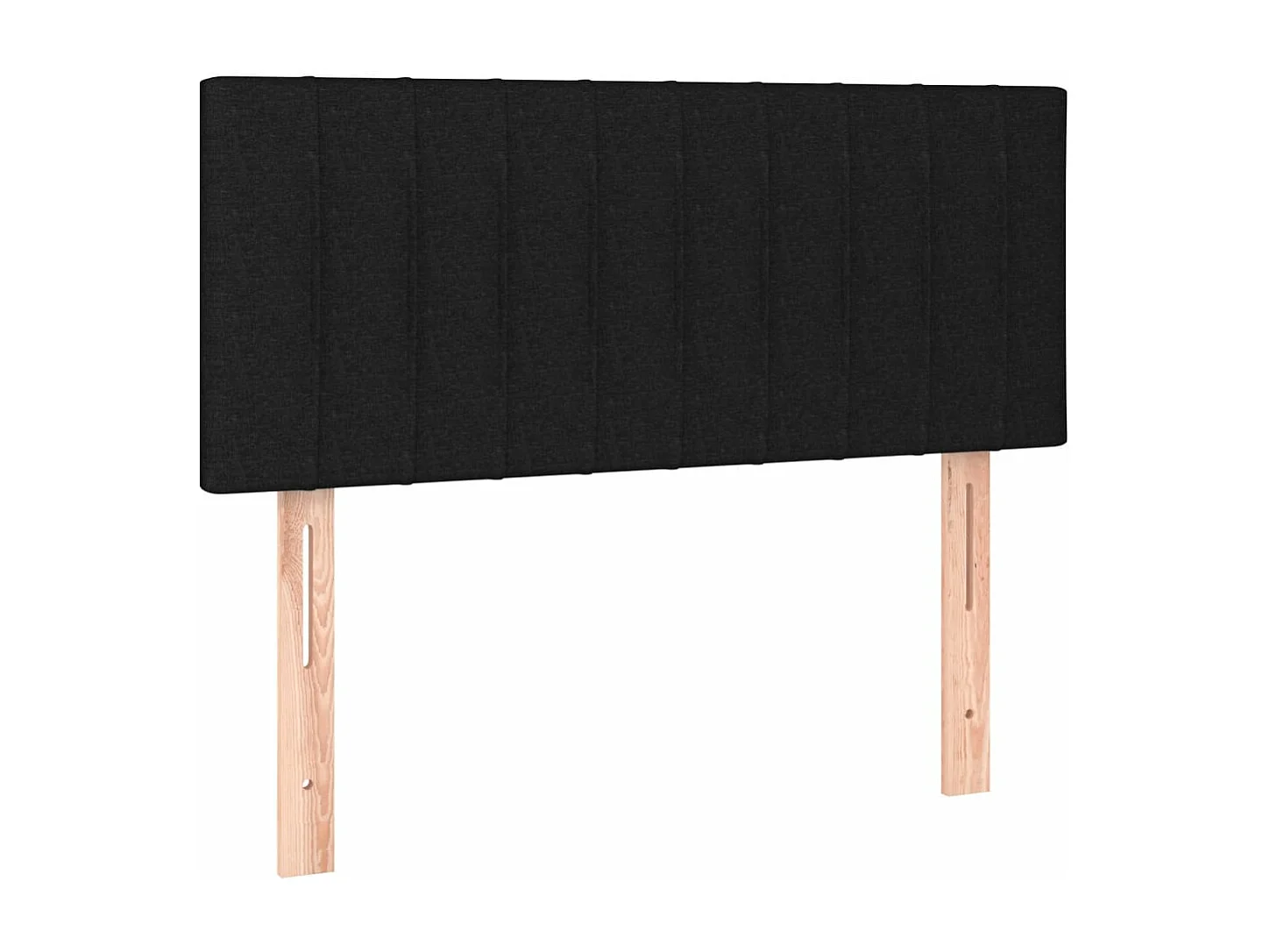 Boxspringbett mit Matratze & LED Schwarz 120x190 cm Stoff