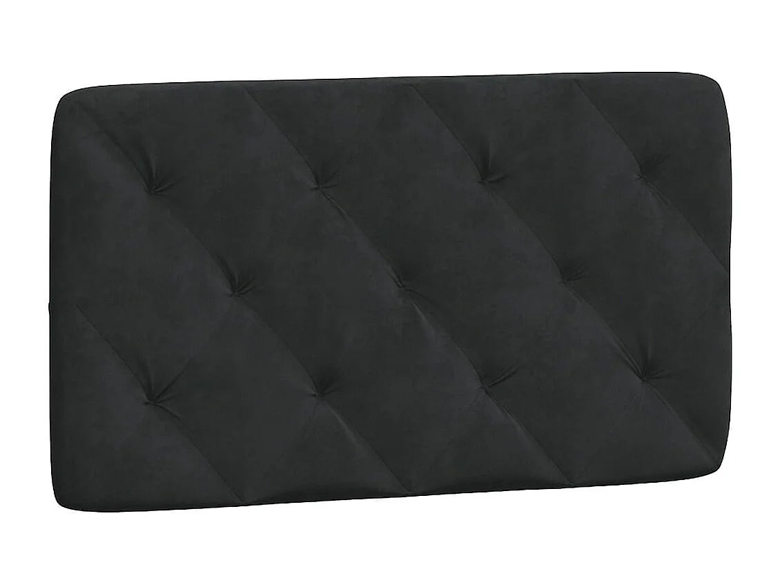 Cadre de lit avec LED sans matelas noir 80x200 cm velours